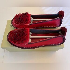NWTSpring Step L'Artiste Leather Shoes Red Sz 37 US 6.5-7 Not for sale